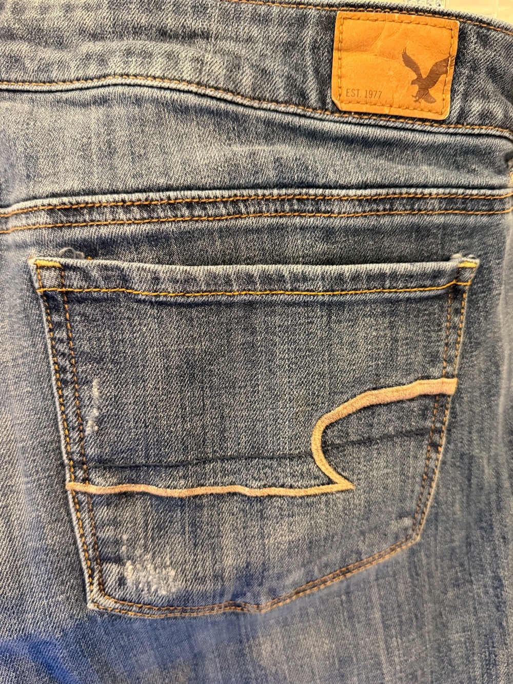 American Eagle Outfitters Blue Skinny Stretch Jeans Size 12